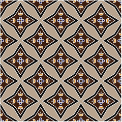 Seamless vector pattern. Background texture in geometric ornamental style.Repeat background.