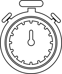  Stopwatch Timer Icon Vector Illustration on white background. 1.eps