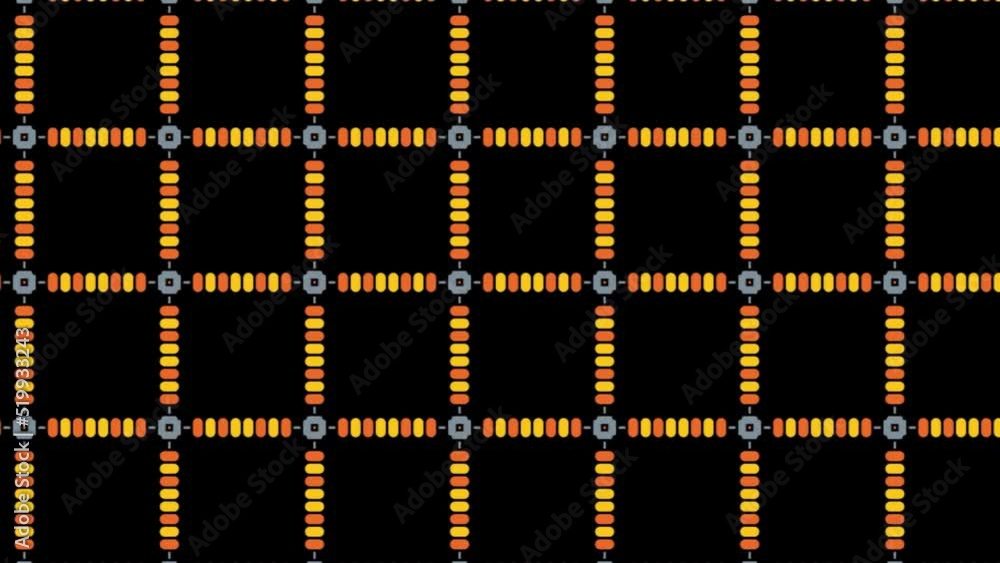 Poster abstract background animation seamless pattern. repeating geometric tiles. panning