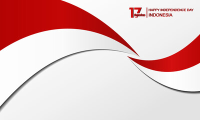 17 august. Happy Independence Day Republic Of Indonesia, Background Design