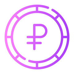 ruble gradient icon