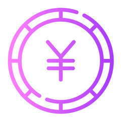 yen gradient icon