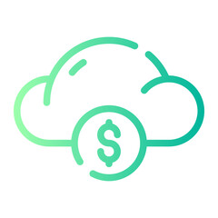 cloud gradient icon