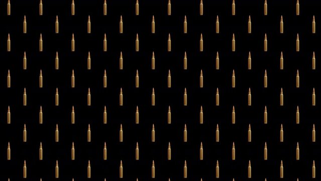 Floating bullet pattern background with Alpha Channel.3D render Illustration.