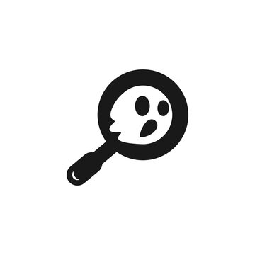 Search ghost logo concept vector stock illustration