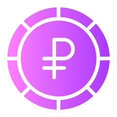 ruble gradient icon