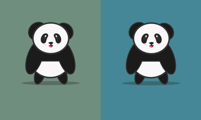 cute panda vector