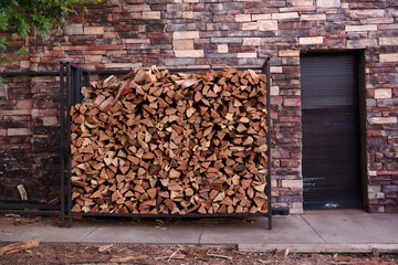 Firewood ready to BBQ