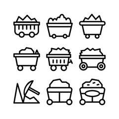 mine icon or logo isolated sign symbol vector illustration - high quality black style vector icons
