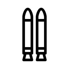 ammo icon or logo isolated sign symbol vector illustration - high quality black style vector icons
