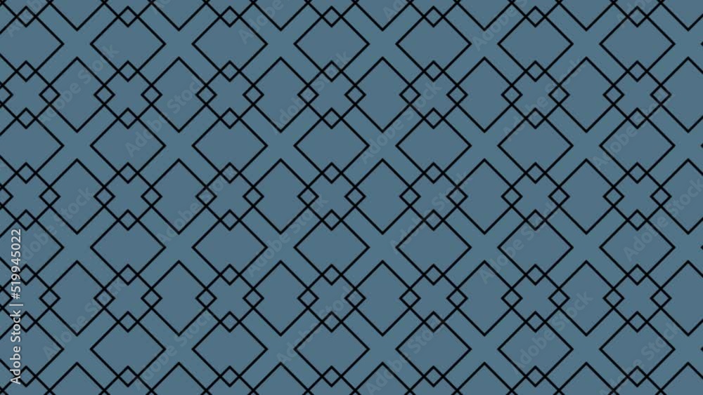 Poster abstract background animation texture in geometric ornamental style. panning seamless design. seamle