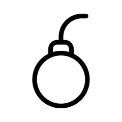 bomb icon or logo isolated sign symbol vector illustration - high quality black style vector icons
