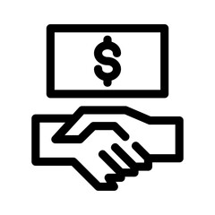 bribery icon or logo isolated sign symbol vector illustration - high quality black style vector icons

