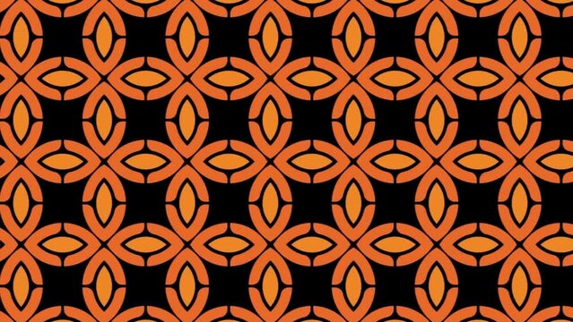 Abstract background animation texture in geometric ornamental style. Seamless design