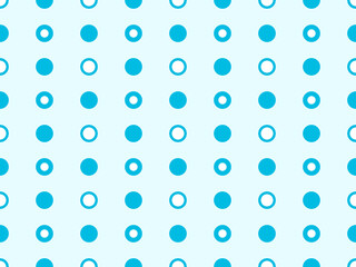 Polka Dot seamless pattern on blue background