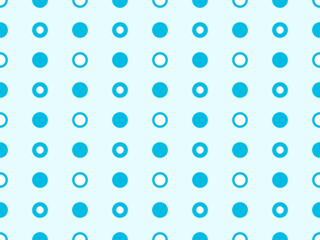 Polka Dot seamless pattern on blue background