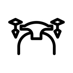 drone icon or logo isolated sign symbol vector illustration - high quality black style vector icons

