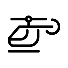 helicopter icon or logo isolated sign symbol vector illustration - high quality black style vector icons
