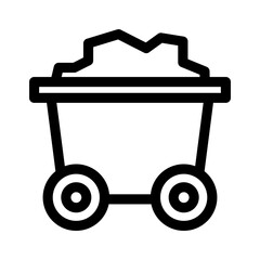 mine icon or logo isolated sign symbol vector illustration - high quality black style vector icons
