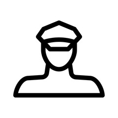 pilot icon or logo isolated sign symbol vector illustration - high quality black style vector icons
