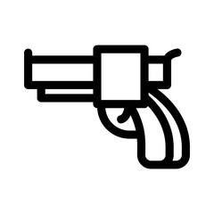 gun icon or logo isolated sign symbol vector illustration - high quality black style vector icons
