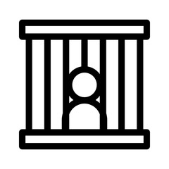 prisoner icon or logo isolated sign symbol vector illustration - high quality black style vector icons
