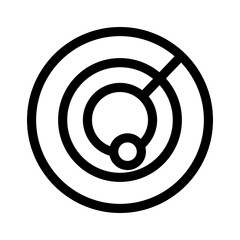 radar icon or logo isolated sign symbol vector illustration - high quality black style vector icons
