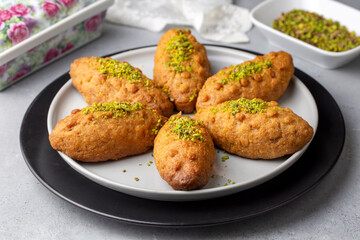 Turkish traditional sherbet dessert; kalburabasti