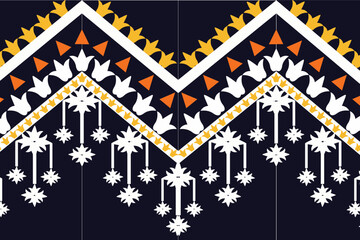 Triangular shape decorated with beautiful white chandelier bouquets for clothes, home decorations.