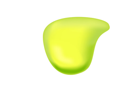 Green slime spot toxic splat vector illustration on white background