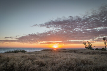 sunrise over the river