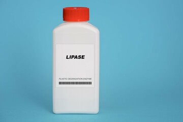 Lipase. Sample of Plastic-Eating Microbial Enzyme