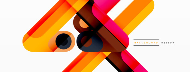 Lines geometric creative abstract background. Bright color line composition for wallpaper, banner, background or landing