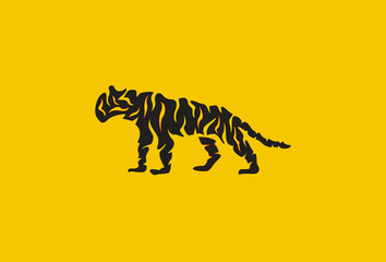 Illustration Vector graphic of Tiger Skin fit for Logo etc. 