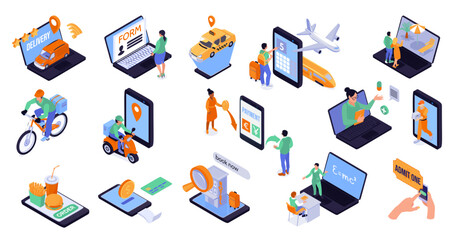 Online Services Isometric Set