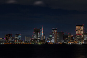 東京タワー　夜景　都市風景
