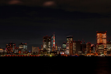 東京タワー　夜景　レッド　AKIRA