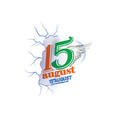 Obraz premium creative vector sale illustration for Indian 75th independence day -15th august. 