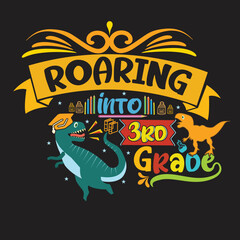 Welcome back to School t shirt design with School  elements or Hand drawn back to School typography design
