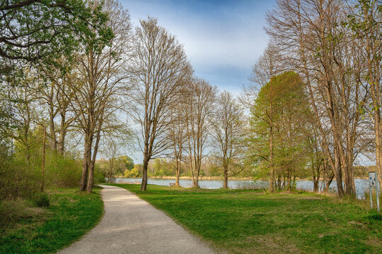 baggersee ingolstadt, park in deutschland, natur