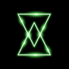 triangle light effect, laser, sand watch