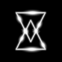 triangle light effect, laser, sand watch