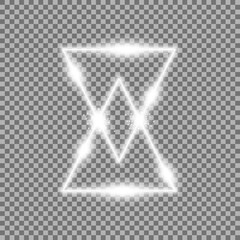 triangle light effect, laser, sand watch
