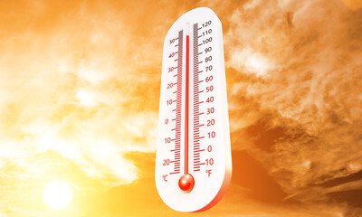 A thermometer that goes off the charts in a scorching summer