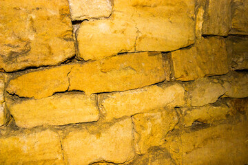 wall in the Odessa catacombs