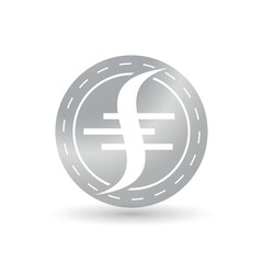 Letter S Logo in Cryptocurrency Concept