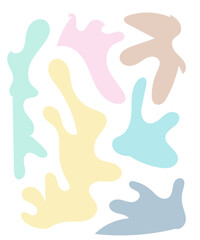 Abstract Shapes Pastel Background 