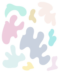 Abstract Shapes Pastel Background 