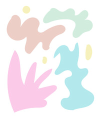 Abstract Shapes Pastel Background 