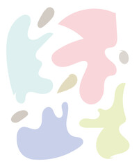 Abstract Shapes Pastel Background 